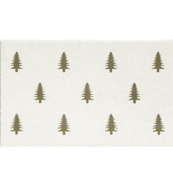 Pottery Barn Bath Pottery Barn Pine Tree Jacquard Bath Mat Poshmark